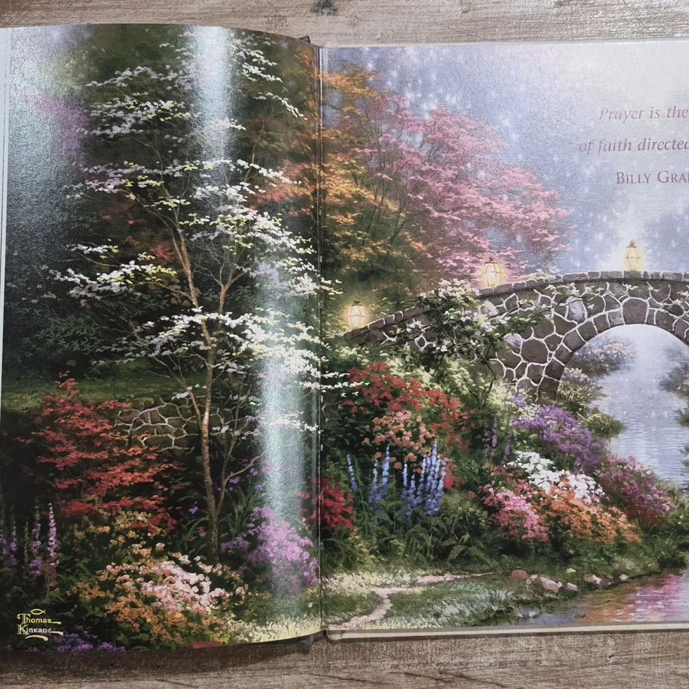 Thomas Kinkade 'Prayers of Hope and Light' with Vibrant Landscape And Candle Set - Picture 4 of 14